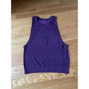Women’s Lululemon Purple Sleeveless Tank Top Loose Vest Style Small swiftly tech